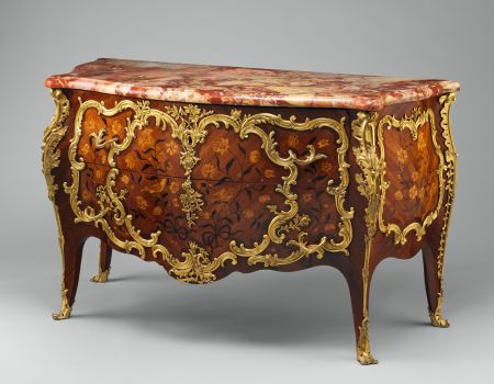 Commode marquetée d’époque LOUIS XV par Denis Genty
